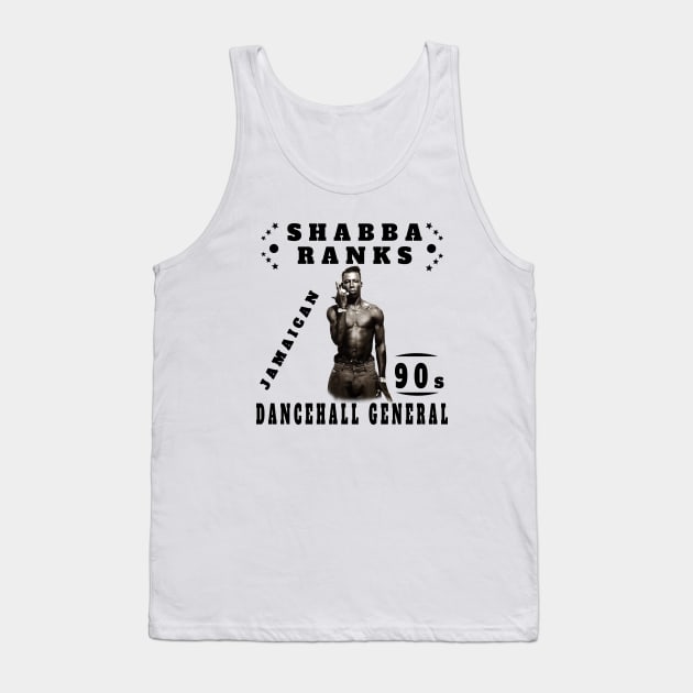 Shabba Ranks Jamaican 90s Dancehall General Jah Rastafari vintage Graphic Tee Hip Hop Poster vintage design, Singer TShirt Sweatshirt T-shirt Tank Top by black lynx